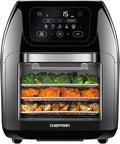 Chefman 12-Quart 5-in-1 Air Fryer Oven with Digital Timer, Touchscreen, and 12 Presets - Family Size Countertop Convection Oven, Dishwasher-Safe Parts