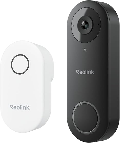 Video Doorbell WiFi 2K Wired Camera, 4:3 Wide View Outdoor Camera | No Subscription Local Storage, AI Detection, 5G&2.4G WiFi, Two-Way Talk, Front Door Home Security, Customized Reolink Chime